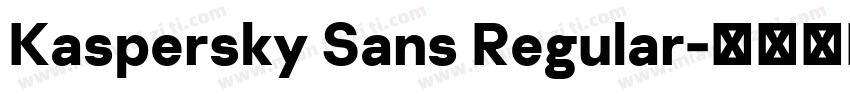 Kaspersky Sans Regular字体转换